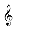 The treble clef